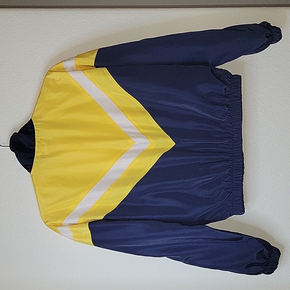 FASHION NOVA Jacket, Windbreaker, S, Navy/Yellow, EUC - Picture 4 of 9